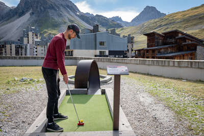 Minigolf in Tignes